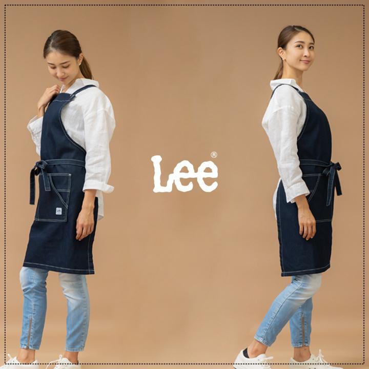 Lee（リー） 【即日発送】Lee 胸当てエプロン デニム ヒッコリー