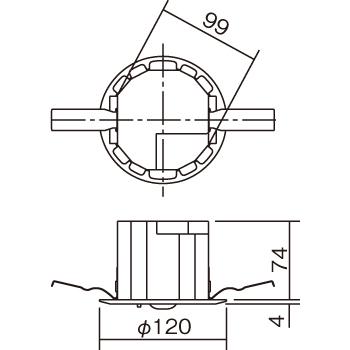 Panasonic（パナソニック） NNFB93645C 天井埋込型 昼白色 LED非常用