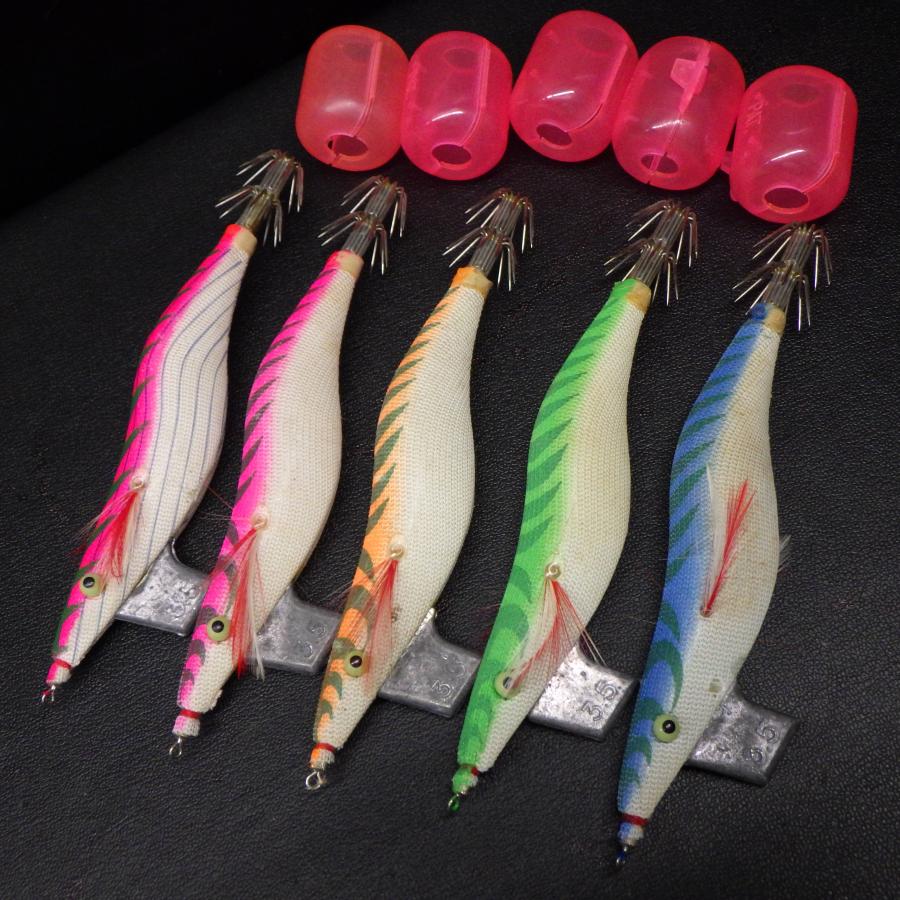 YO-ZURI Yo-zuri オールドエギ 古いエギ 餌木 夜光 5個セット 各約22g