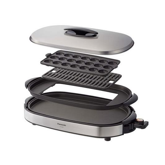 Panasonic ホットプレート NF-W300-S たこ焼きプレート 焼肉プレート