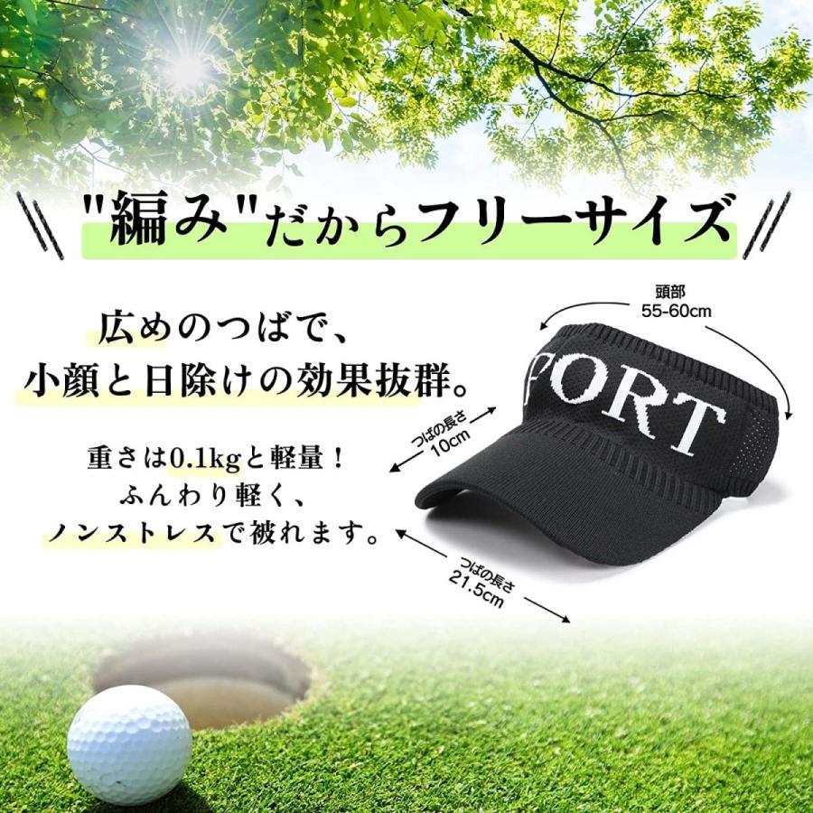 帽子 レディース サンバイザー ゴルフ 日焼け防止 ジョギング 吸汗速乾