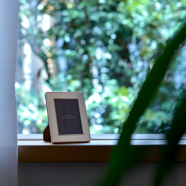 銀製 フォトフレーム プレーン S ( 名入れ有料 退職祝い 定年 写真立て