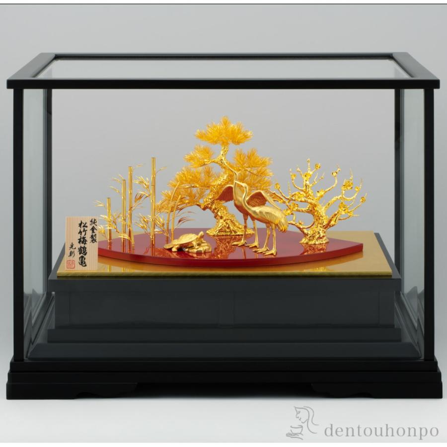 純金 松竹梅鶴亀 A 750g ( 木札名入れ有料 高級 コレクション 美術品