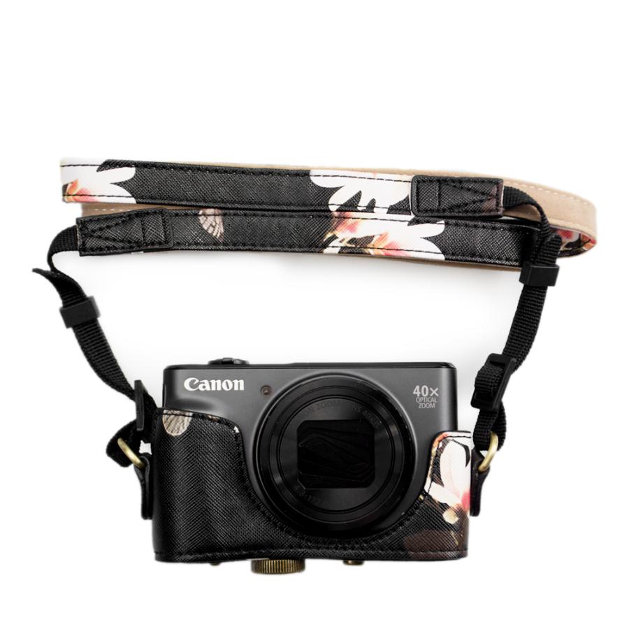 SX720 HS / SX730 SX740用カメラケース PUレザー 全面保護型 三脚穴