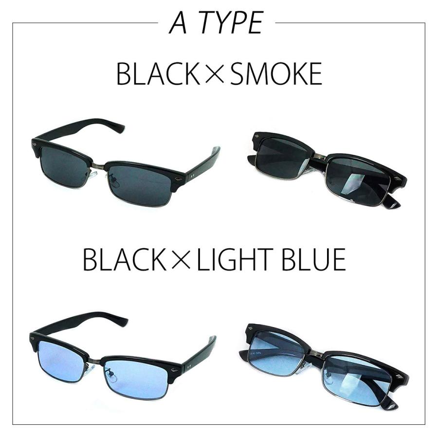 サングラス メンズ ブランド uvカット スポーツ ブルー クリア カラー