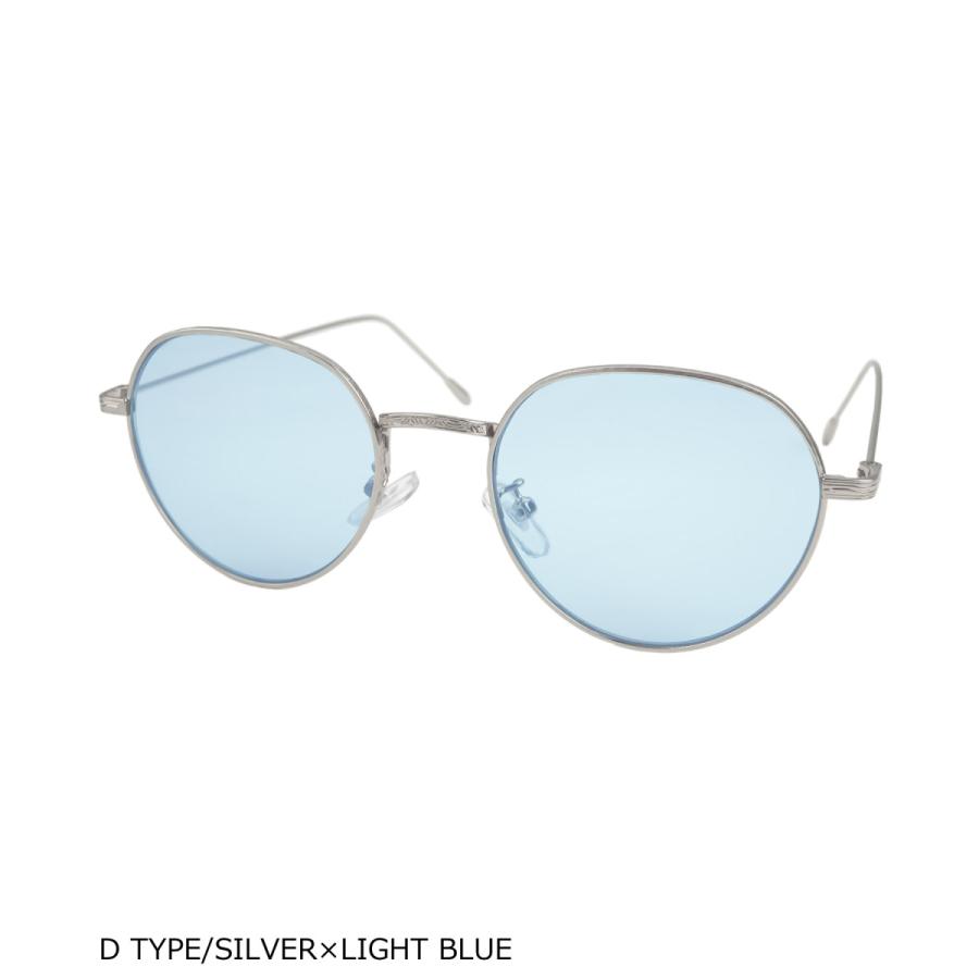 サングラス メンズ ブランド スポーツ ブルー カラー クリア レンズ uv