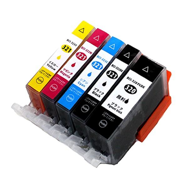 エコインク キャノン プリンターインク BCI-321+320/5MP+BCI320 PGBK