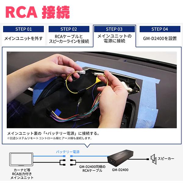 カロッツェリア PIONEER / GM-D2400 100W×4ch ブリッジャブルパワー