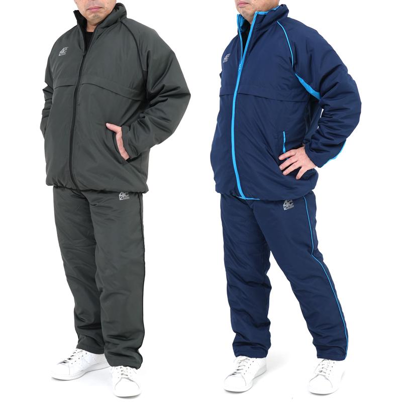 ウィンドブレーカー メンズ 上下セット 中綿入り 防寒 防風 アウトドア