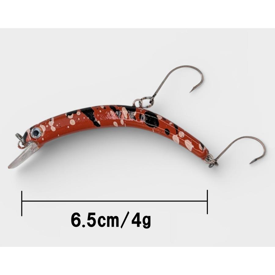 ニョロニョロ ニョロ系 クランク トラウト ルアー 4個セット