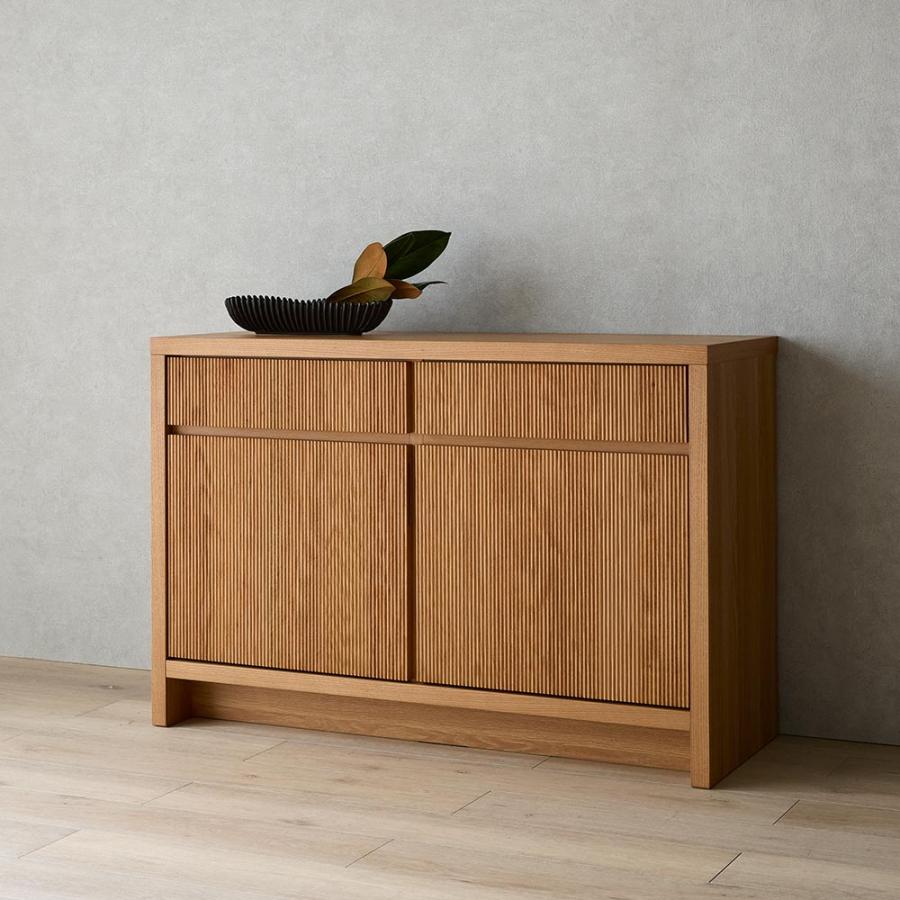 dinos（ディノス） ウェーブカット シリーズ サイドキャビネット 幅