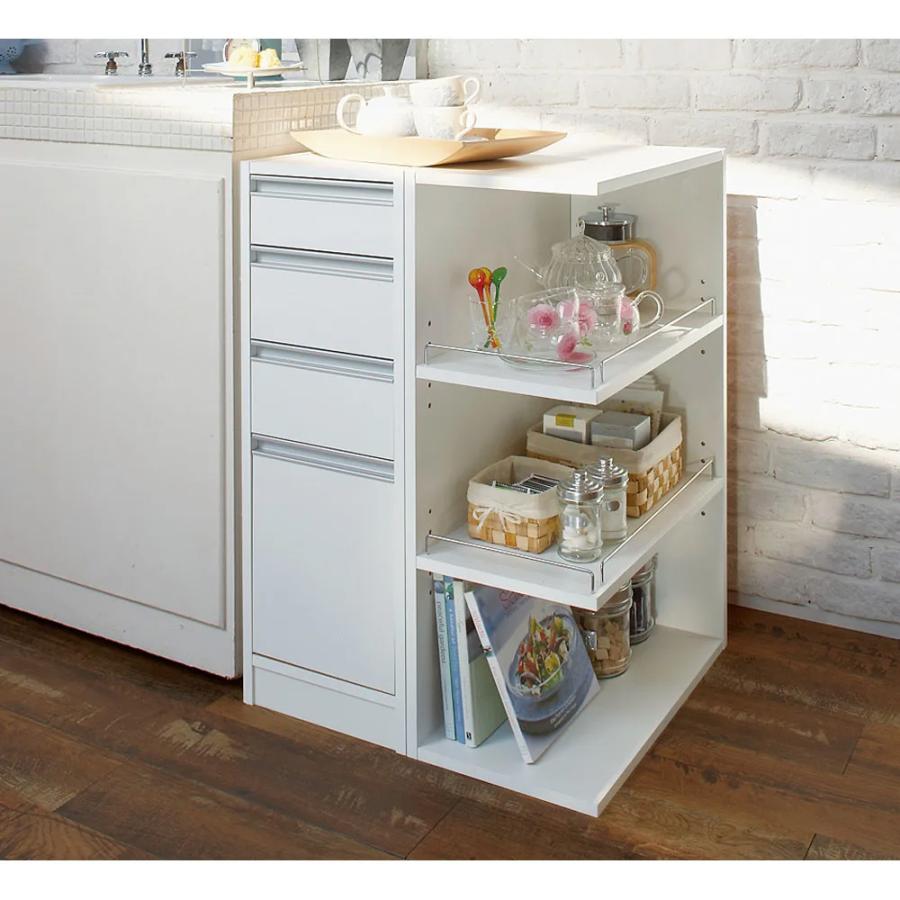 dinos（ディノス） ［幅25奥行55cm］ 取り出しやすい2面オープンすき間