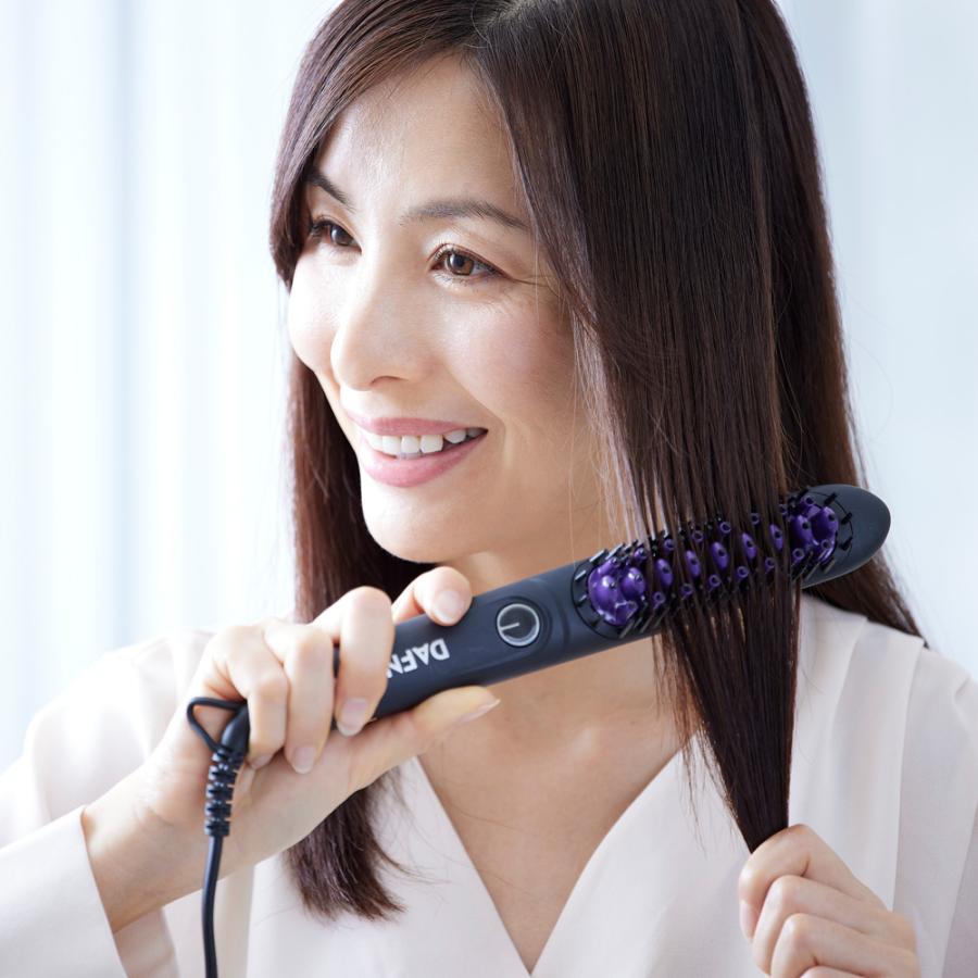 DAFNI（ダフニ） へアアイロン ミニ ブラシ型 時短 ヘアケア器具 簡単