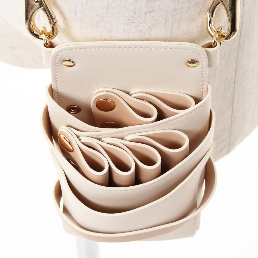 DEEDS シザーケース Luxury Style シエーナ チェーン付き アイボリー