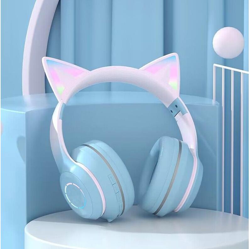 猫耳ヘッドホン Bluetooth 5.3 ワイヤレス ヘッドホン ゲーミング