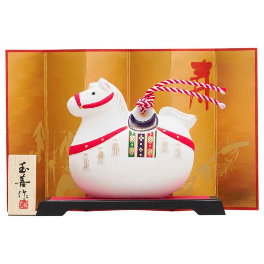 干支 午 置物 馬 うま 2026年/ みやび鈴（大） /粗品 販促 景品 縁起