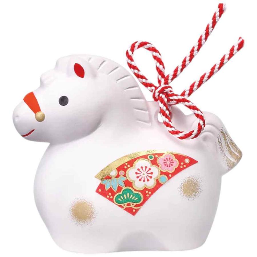 干支 午 置物 馬 うま 2026年/ 錦彩招福寿々午(土鈴・中) /粗品 販促