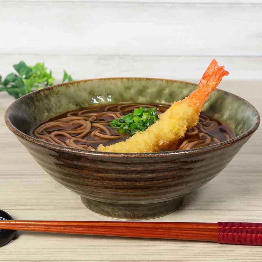 食器 どんぶり 鉢/ 織部イラボそば丼＜18cm＞ /麺鉢 麺丼 ラーメン