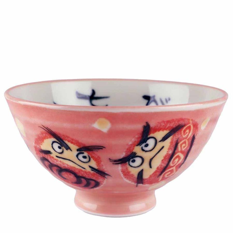 茶碗 ちゃわん 達磨/ 七転び八起き だるま茶碗 中平 /毎日 家庭用 使い