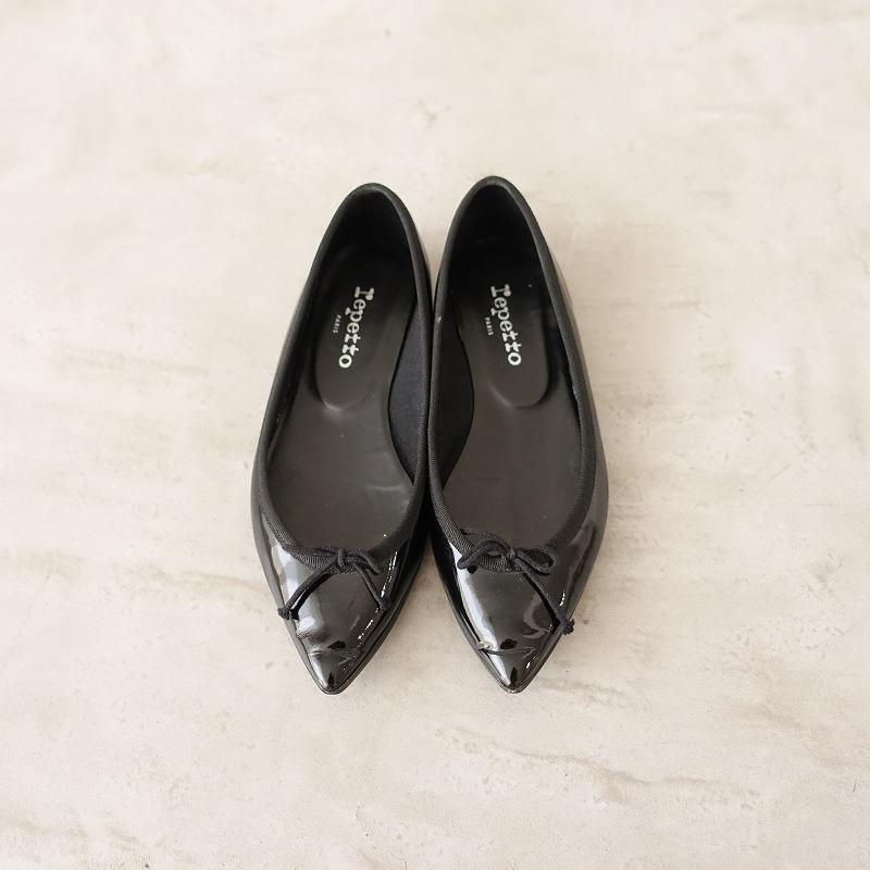レペット repetto *バレエシューズ 35/22*ブラック黒ポインテッドトゥ