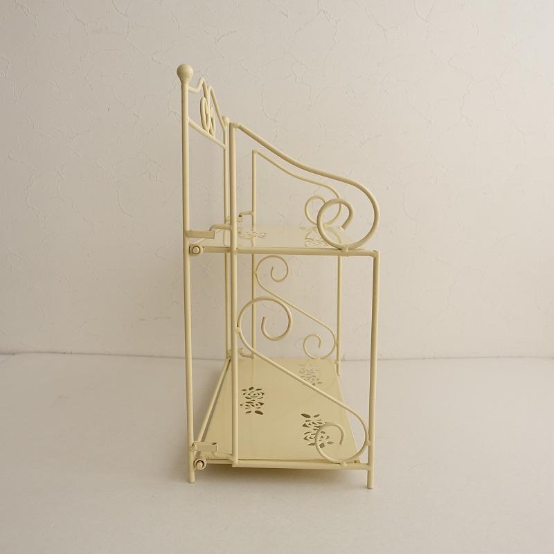 イマン imane *ローズ アイアンスパイスラック*アイボリーバラ薔薇