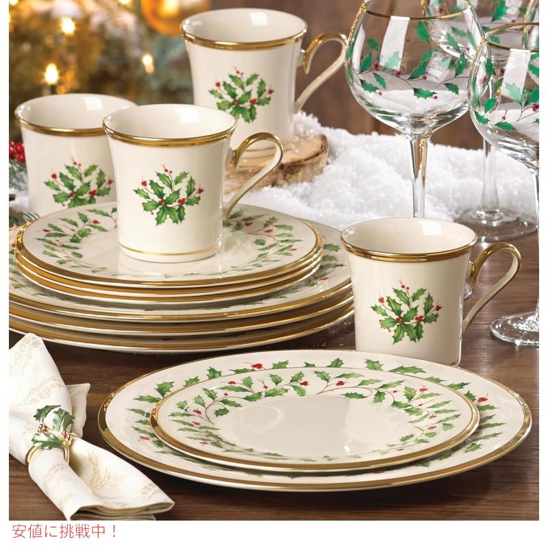 並行輸入品】レノックス ホリデープレート & マグ 4人用 12点セット