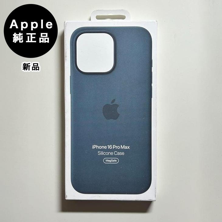 iPhone Apple純正 MagSafe対応 16 Pro Max シリコンケース・レイク