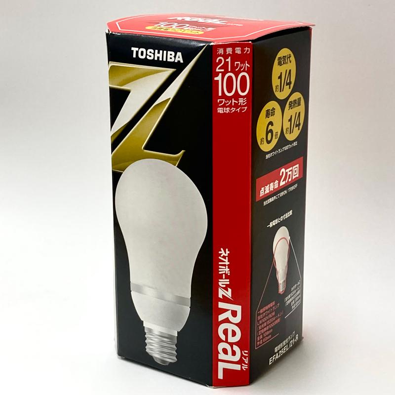 TOSHIBA（東芝） ネオボールZリアル 電球形蛍光灯 電球色 E26口金