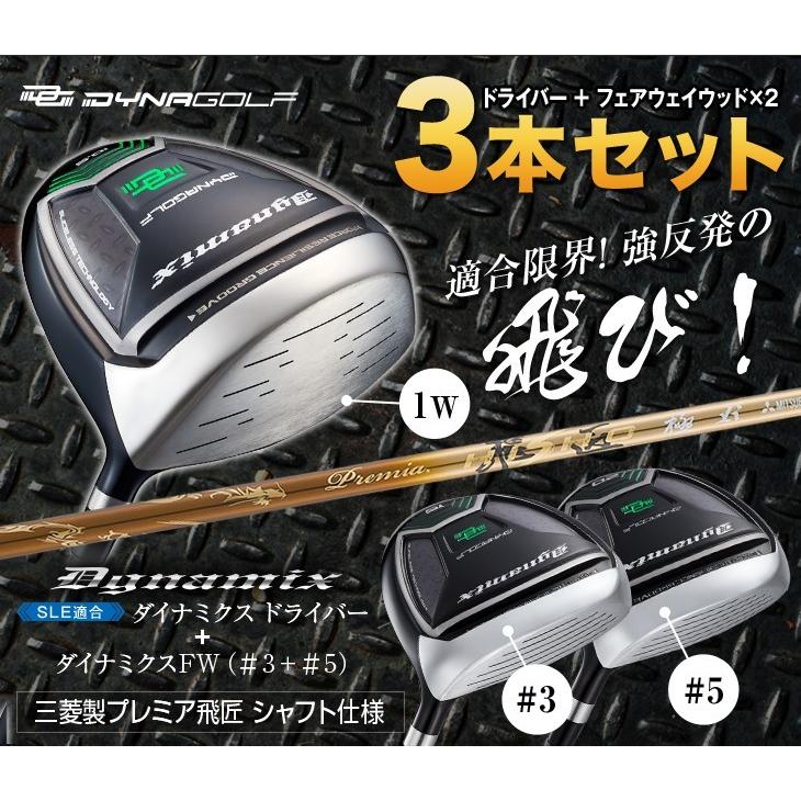 DYNAGOLF（ダイナゴルフ） ゴルフ クラブ メンズ 3本セット ドライバー