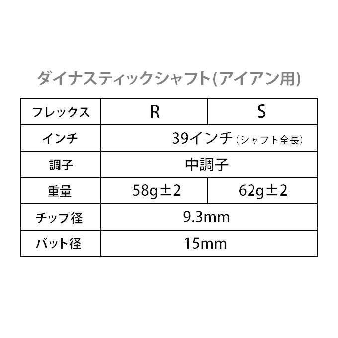 ワークスゴルフ ゴルフ パーツ単体 アイアン用シャフト 先中調子
