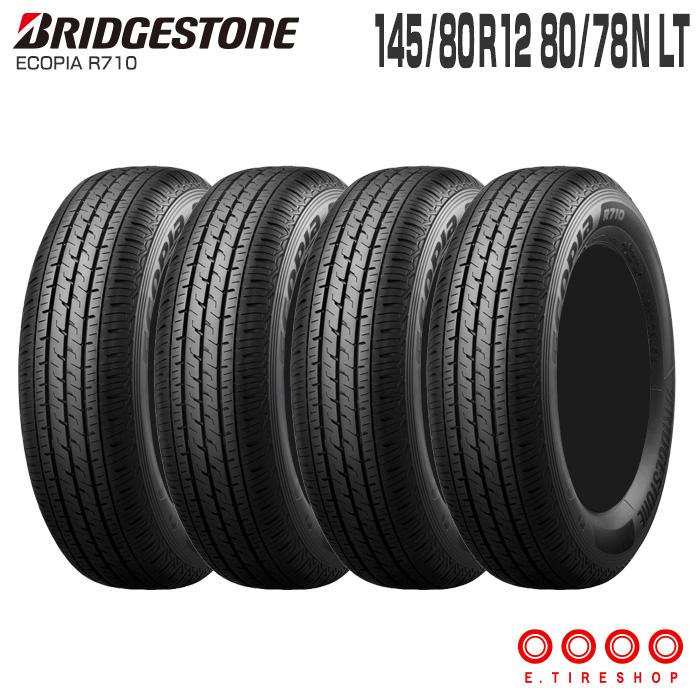 エコピア (4本セット) 正規品 R710 145/80R12 80/78N LT 12インチ