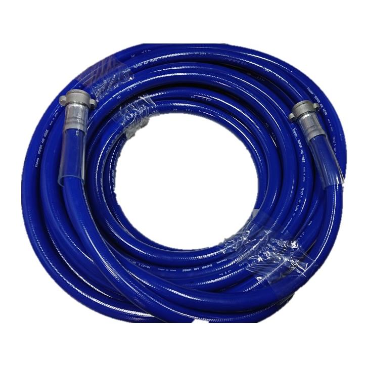 十川産業 加締め部分ガード付き スーパーエアホース20m 内径19mm (東洋