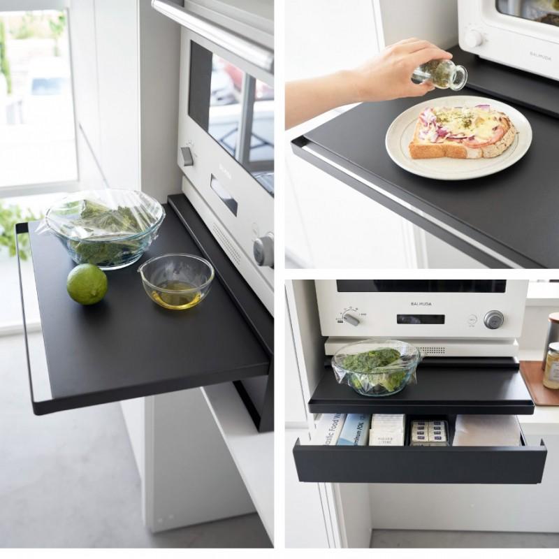 tower トースター下 ラック スライドテーブル タワー 山崎実業