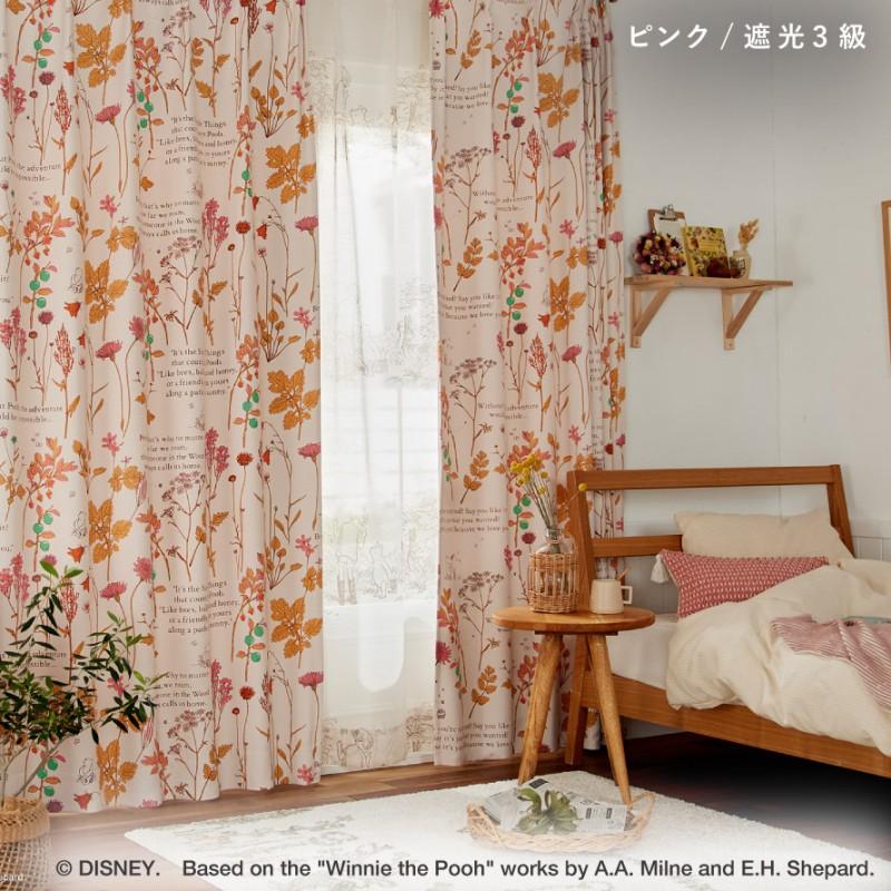 スミノエ カーテン ディズニー 遮光 100×200cm プーさん フロム
