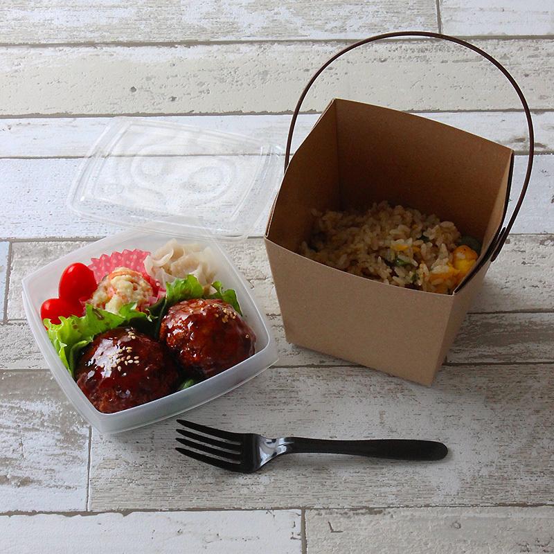 テイクアウト容器 取っ手付ランチボックス デリメイトTK125 カンゴウ