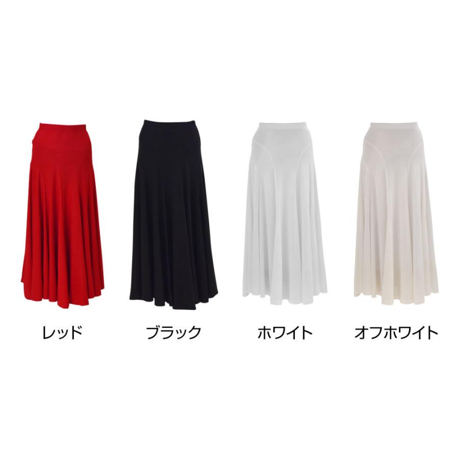 フラメンコ衣装 スカート ファルダ ストレッチ全円ダンススカート