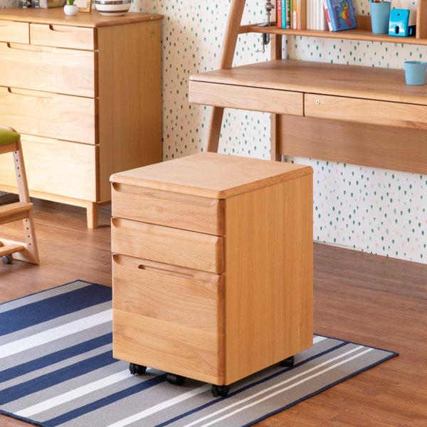 一生紀（ISSEIKI） デスクワゴン サイドワゴン ワゴン 袖机 キャスター