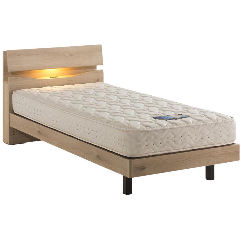 ドリームベッド ウレルディ2758 シングル 棚付き 照明付き コンセント