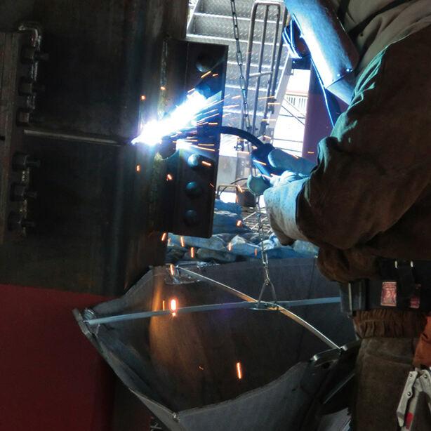 高所作業用溶接火花受シート・スパッタシート（開いたとき）幅900mm×高