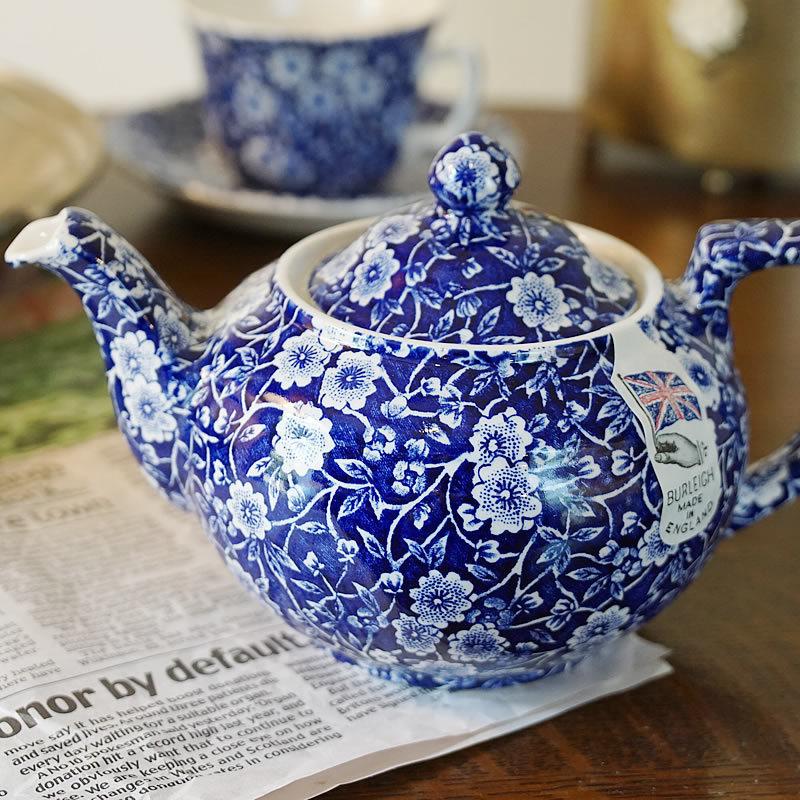 BURLEIGH（バーレイ） Calico ブルーキャリコ バーレイ社 ティーポット