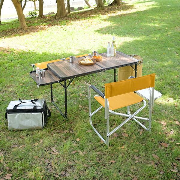 山善（YAMAZEN） ディレクターチェア 2脚セット アウトドアチェア