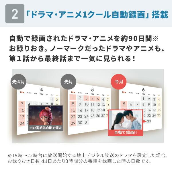 DIGA ディーガ ブルーレイディスクレコーダー HDD容量2TB DMR-2W202