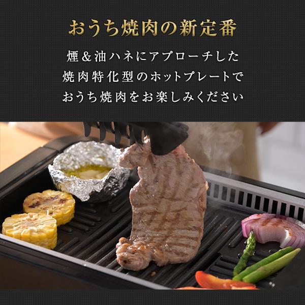 山善（YAMAZEN） ホットプレート 焼肉プレート 無煙 吸煙グリル 煙の出