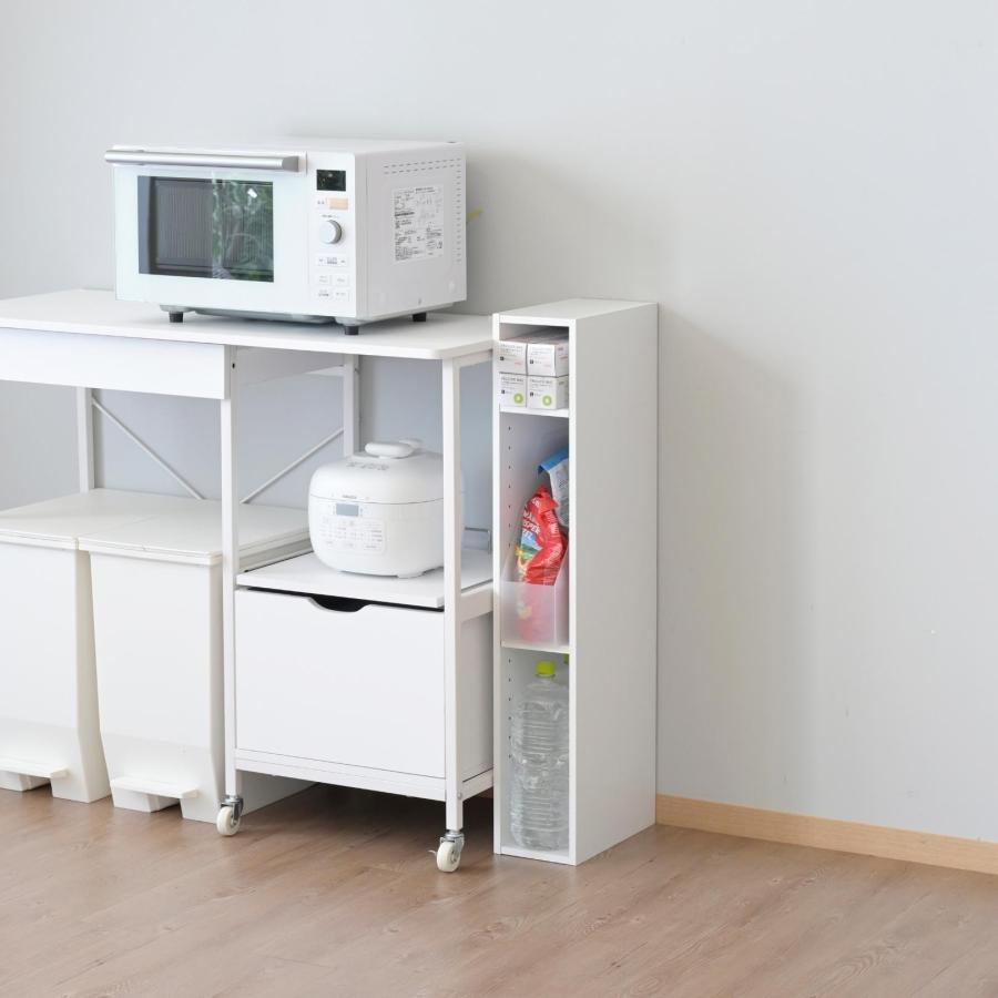 山善（YAMAZEN） カラーボックス 3段 スリム 隙間収納 幅15 奥行き29