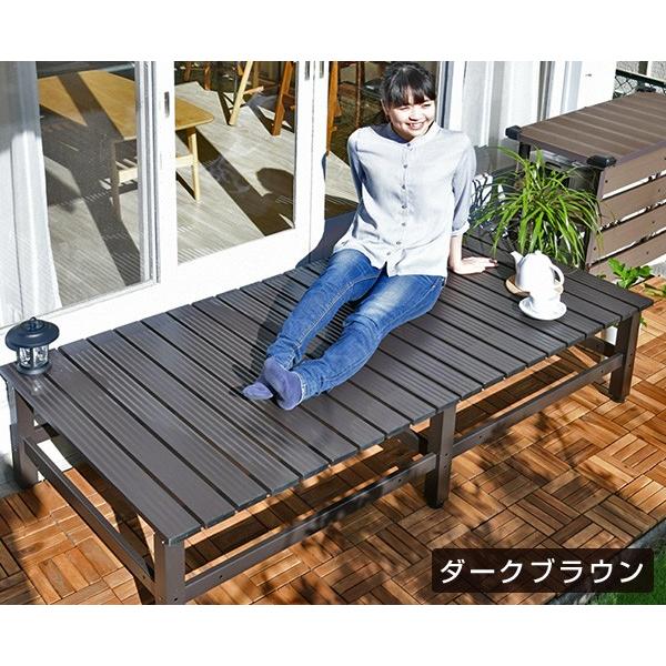 山善（YAMAZEN） アルミデッキ ガーデンファニチャー DXB-180(GY