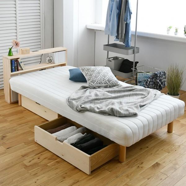 山善（YAMAZEN） ベッド下 収納ボックス 2個組 高さ18.5 キャスター