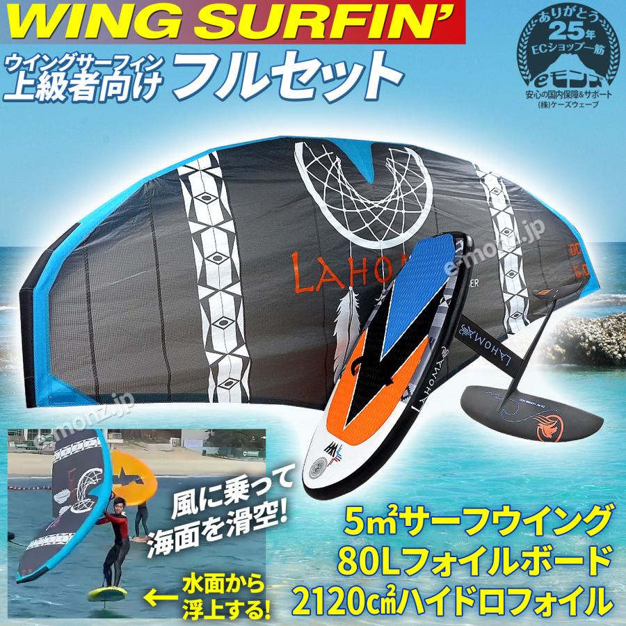 ウイングサーフィン 80Lセット 上級者 【 3点フルセット 】 5平米