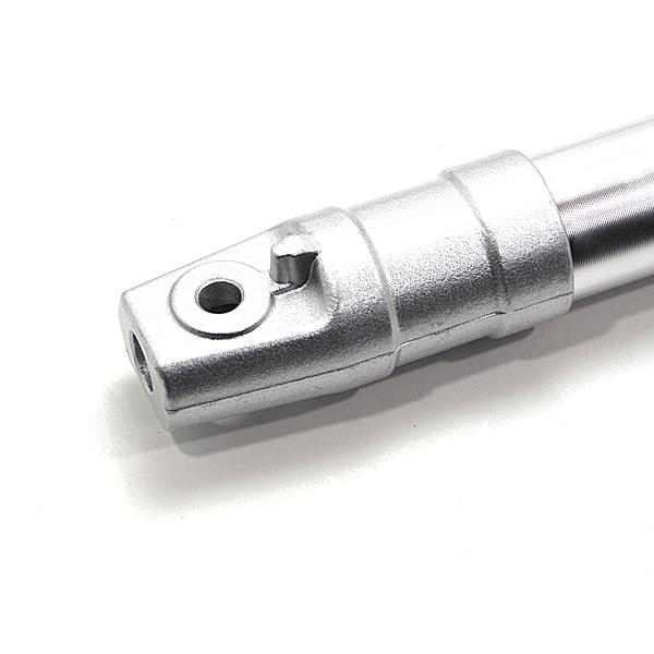 新品 27パイ ZXタイプ フロントフォーク シルバー 銀/ディスク化