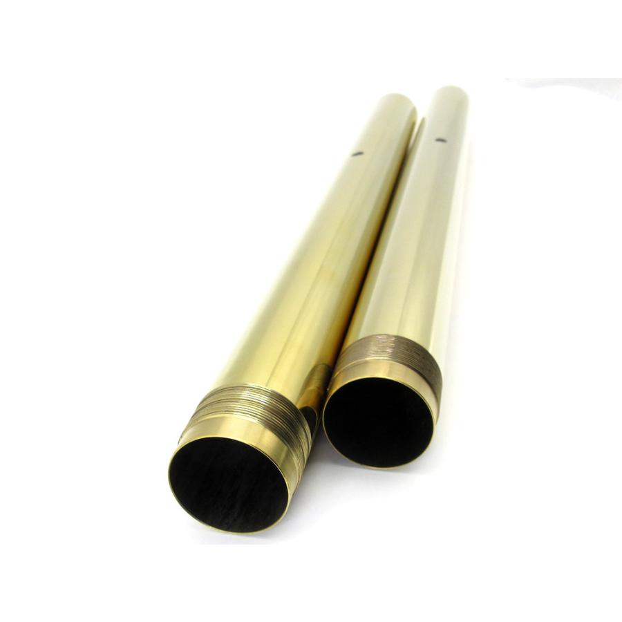 新品フロントフォーク カスタムインナーチューブ 1台分 GD ゴールド