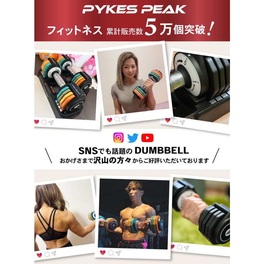 PYKES PEAK（パイクスピーク） ダンベル 可変式 5kg 2個セット可変式